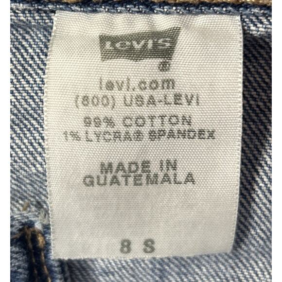 Levi Strauss Nouveau Low Straight Leg 505 Women’s Size 8 Short - Picture 8 of 10